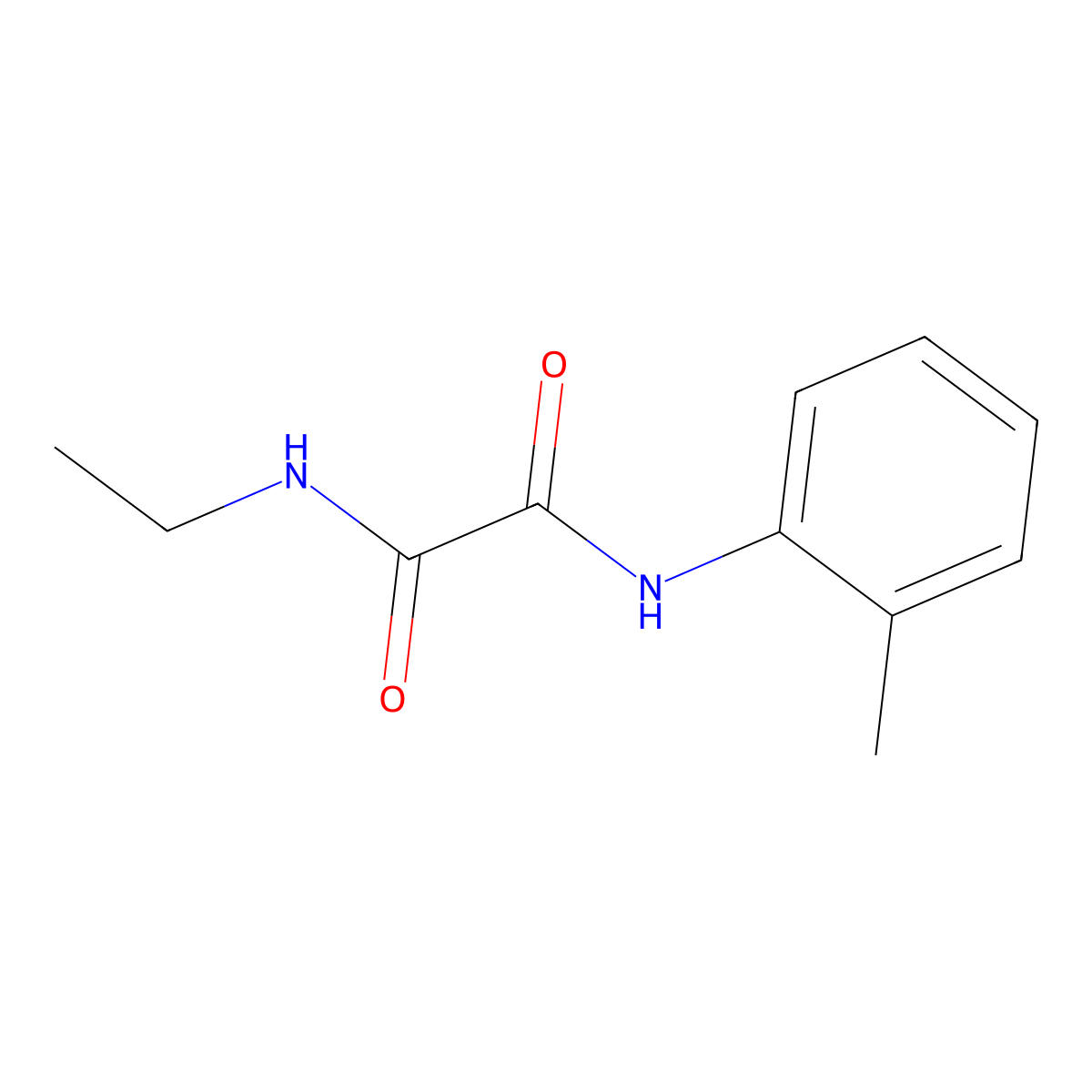 N-ethyl-N'-(2-methylphenyl)ethanediamide molecular structure, CAS 333319-68-9