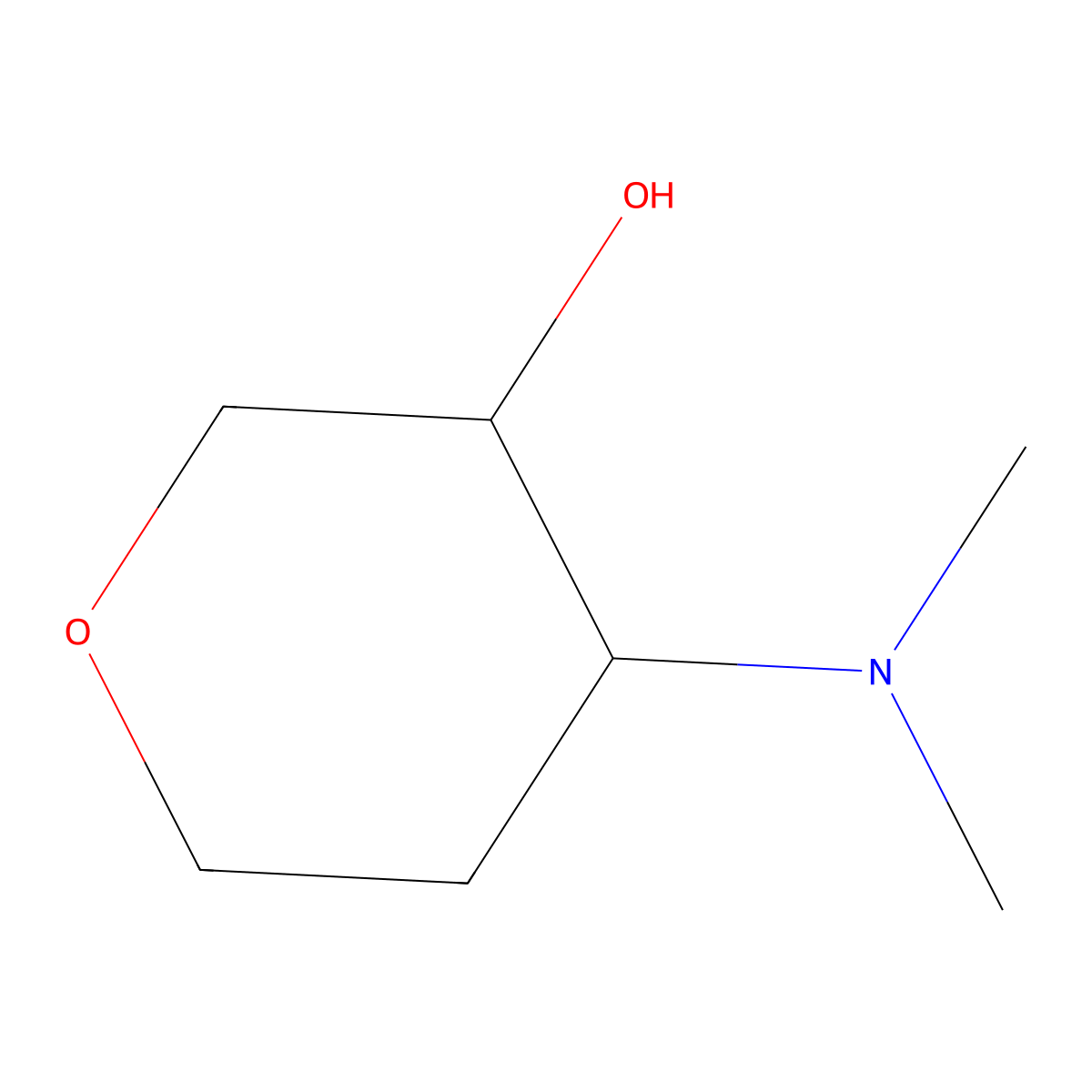 4-(Dimethylamino)oxan-3-ol molecular structure, CAS 33332-03-5