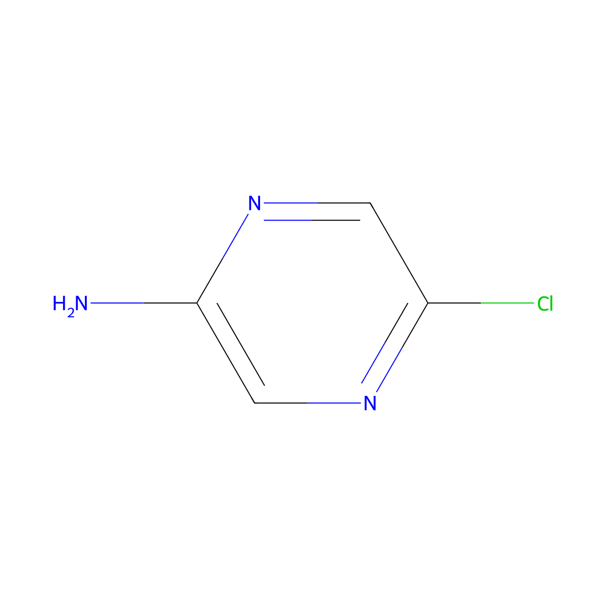 2-Amino-5-chloropyrazine molecular structure, CAS 33332-29-5