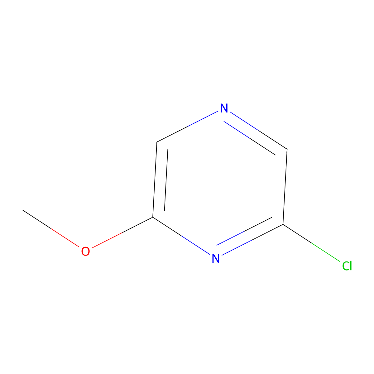 2-Chloro-6-methoxypyrazine molecular structure, CAS 33332-30-8