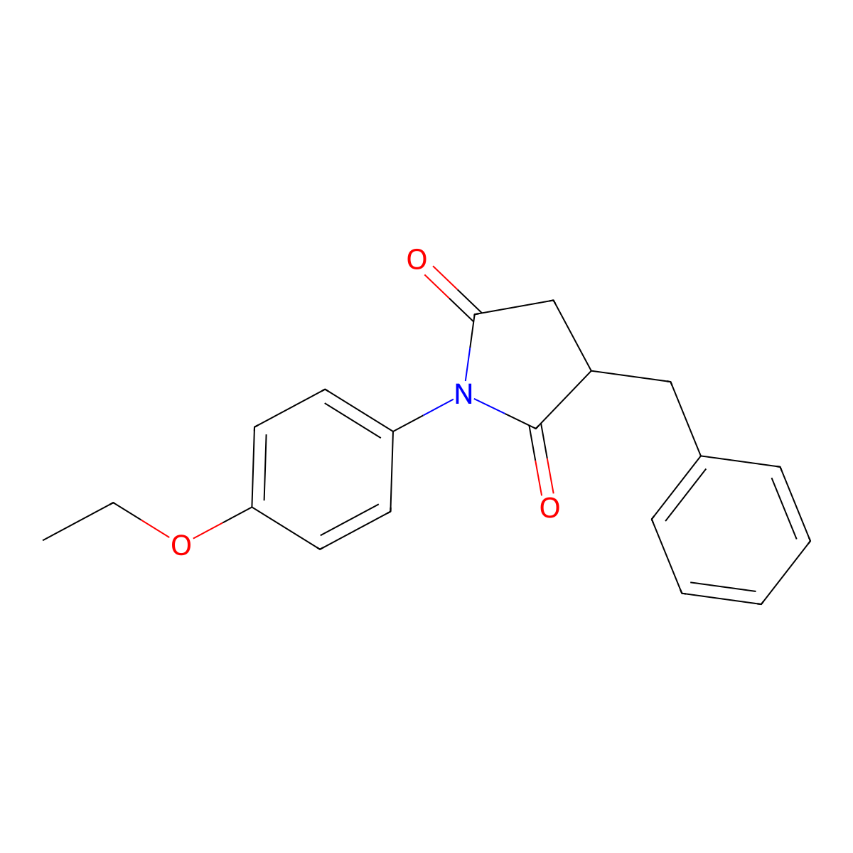 3-Benzyl-1-(4-ethoxyphenyl)pyrrolidine-2,5-dione molecular structure, CAS 333324-64-4