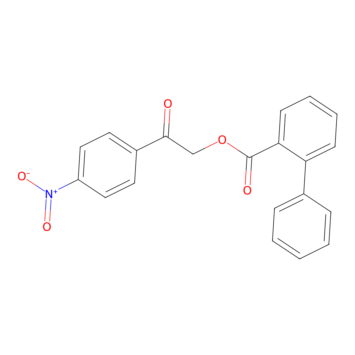 [2-(4-Nitrophenyl)-2-oxoethyl] 2-phenylbenzoate molecular structure, CAS 333326-36-6