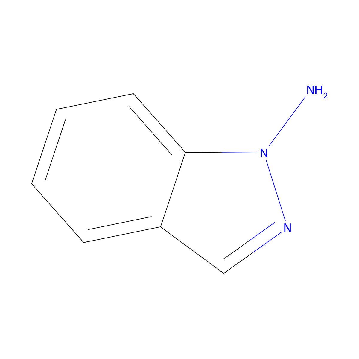 1H-Indazol-1-amine molecular structure, CAS 33334-08-6
