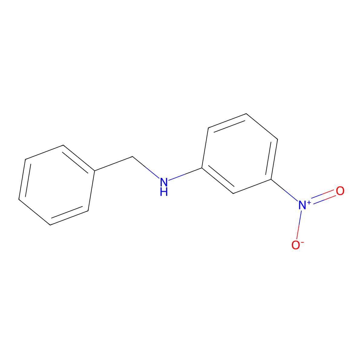 N-benzyl-3-nitroaniline molecular structure, CAS 33334-94-0