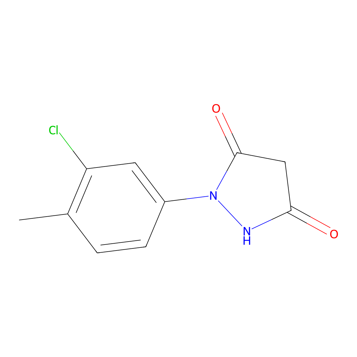 1-(3-Chloro-4-methylphenyl)pyrazolidine-3,5-dione molecular structure, CAS 333342-82-8