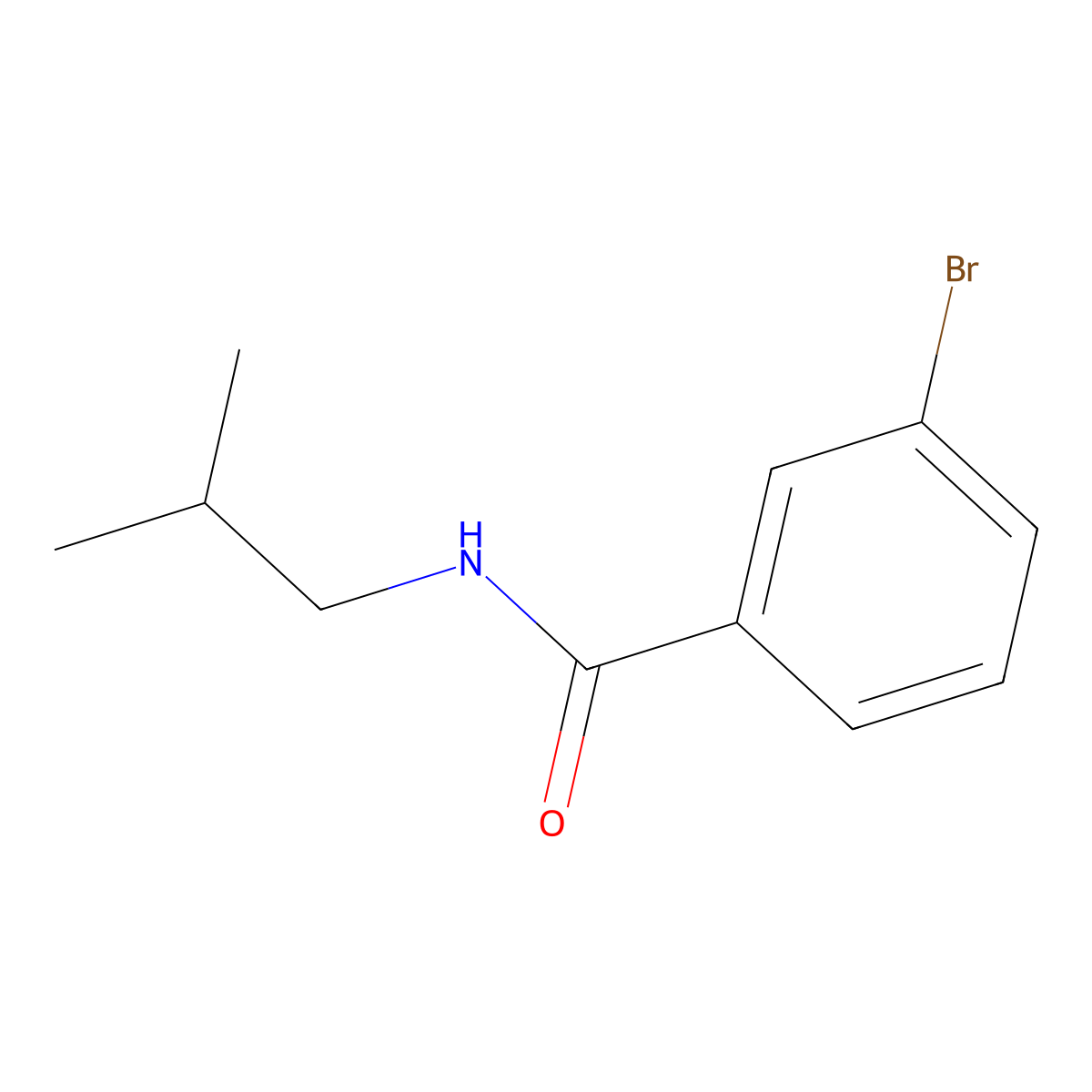 3-Bromo-N-isobutylbenzamide molecular structure, CAS 333345-92-9