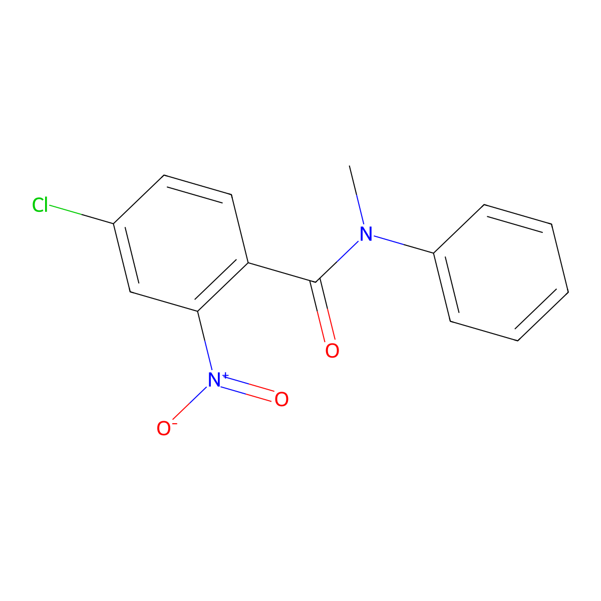 4-chloro-2-nitro-N-methyl-N-phenylbenzamide molecular structure, CAS 333346-40-0