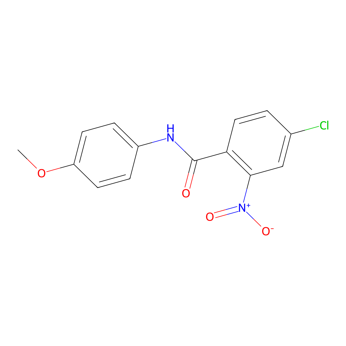 4-chloro-N-(4-methoxyphenyl)-2-nitrobenzamide molecular structure, CAS 333346-69-3