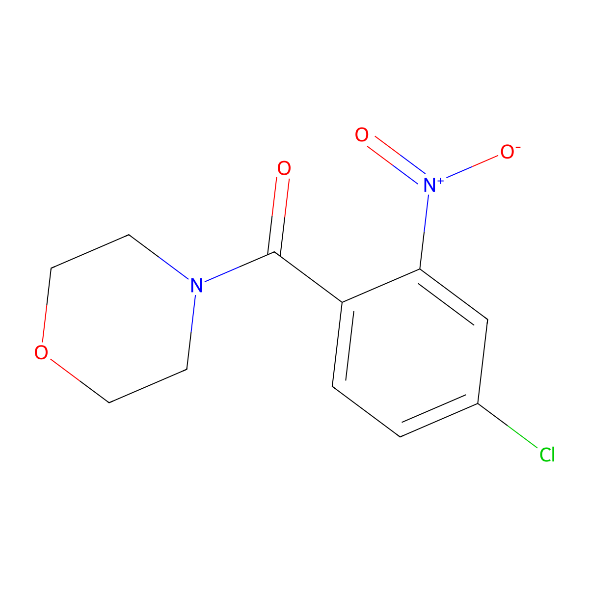 (4-Chloro-2-nitrophenyl)-morpholin-4-ylmethanone molecular structure, CAS 333346-95-5