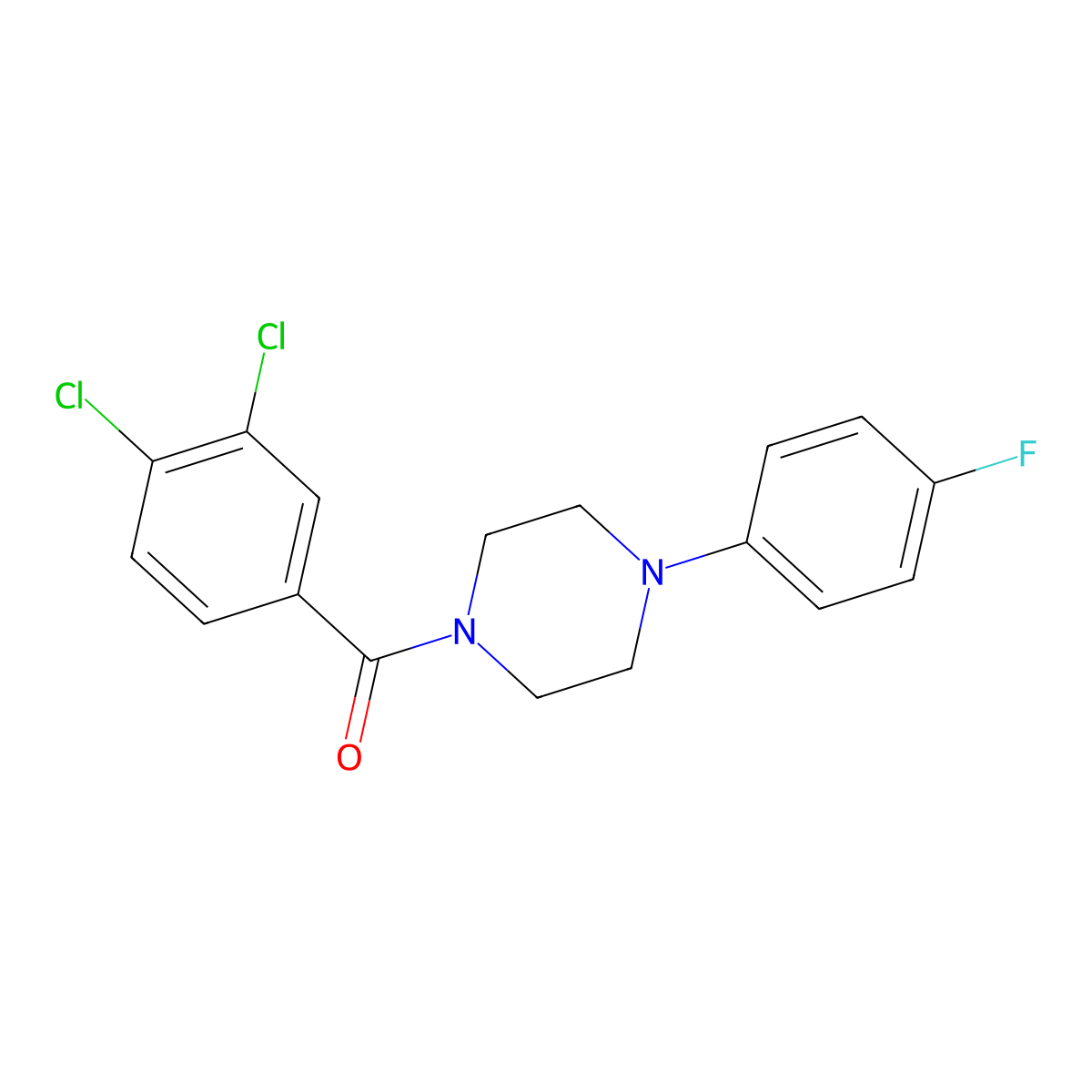 (3,4-Dichlorophenyl)-[4-(4-fluorophenyl)piperazin-1-yl]methanone molecular structure, CAS 333347-02-7
