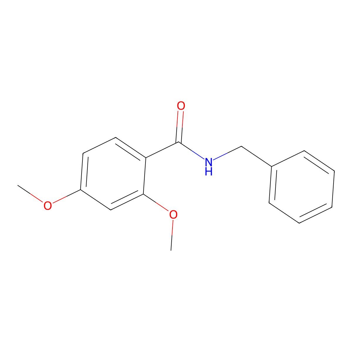 N-benzyl-2,4-dimethoxybenzamide molecular structure, CAS 333347-43-6