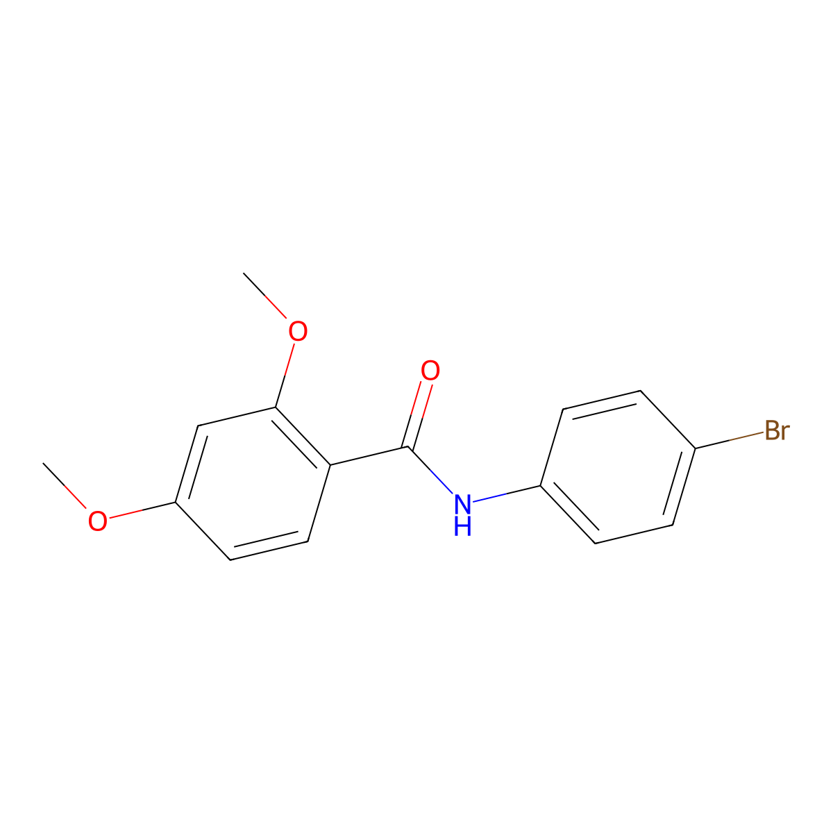 N-(4-bromophenyl)-2,4-dimethoxybenzamide molecular structure, CAS 333347-45-8