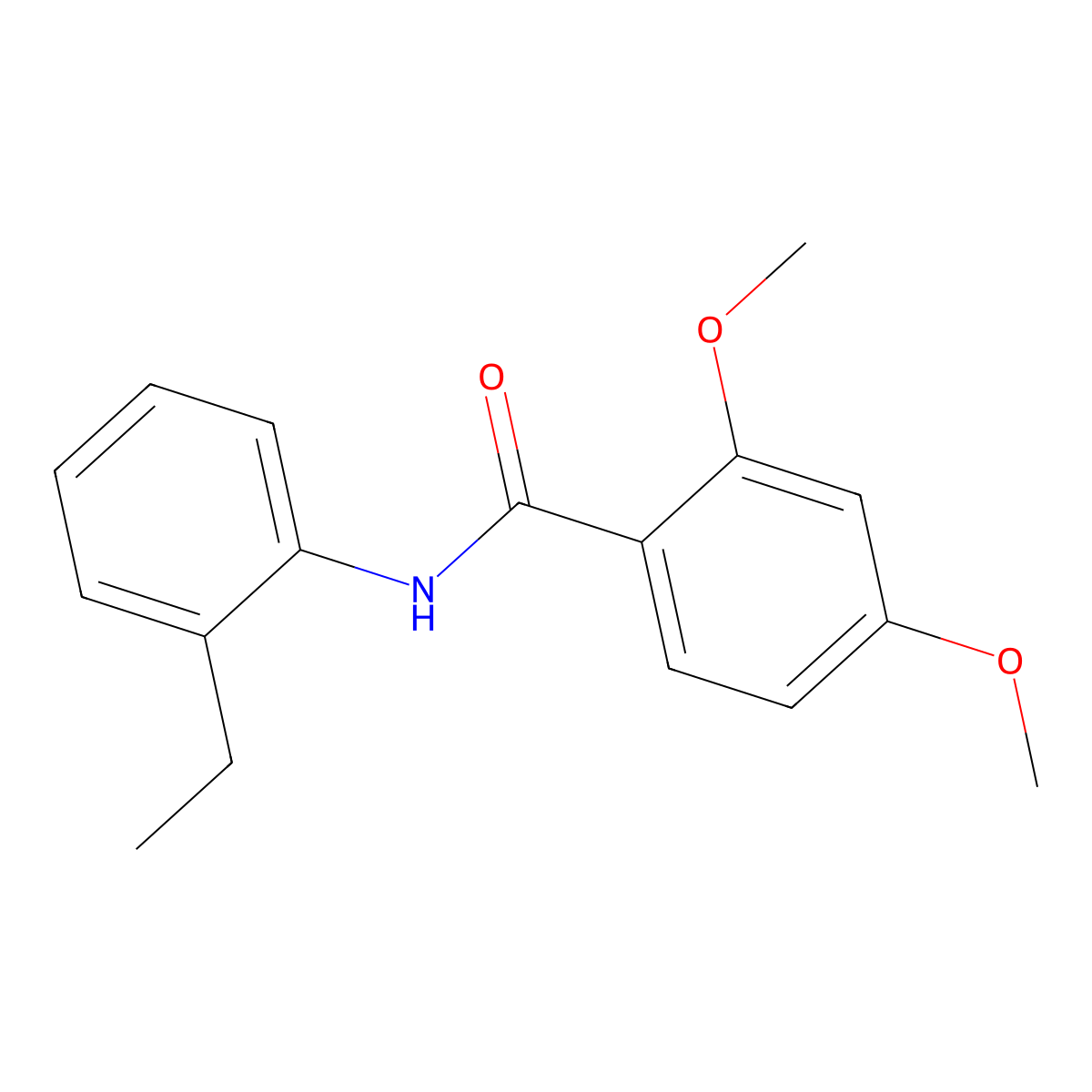 N-(2-ethylphenyl)-2,4-dimethoxybenzamide molecular structure, CAS 333347-49-2