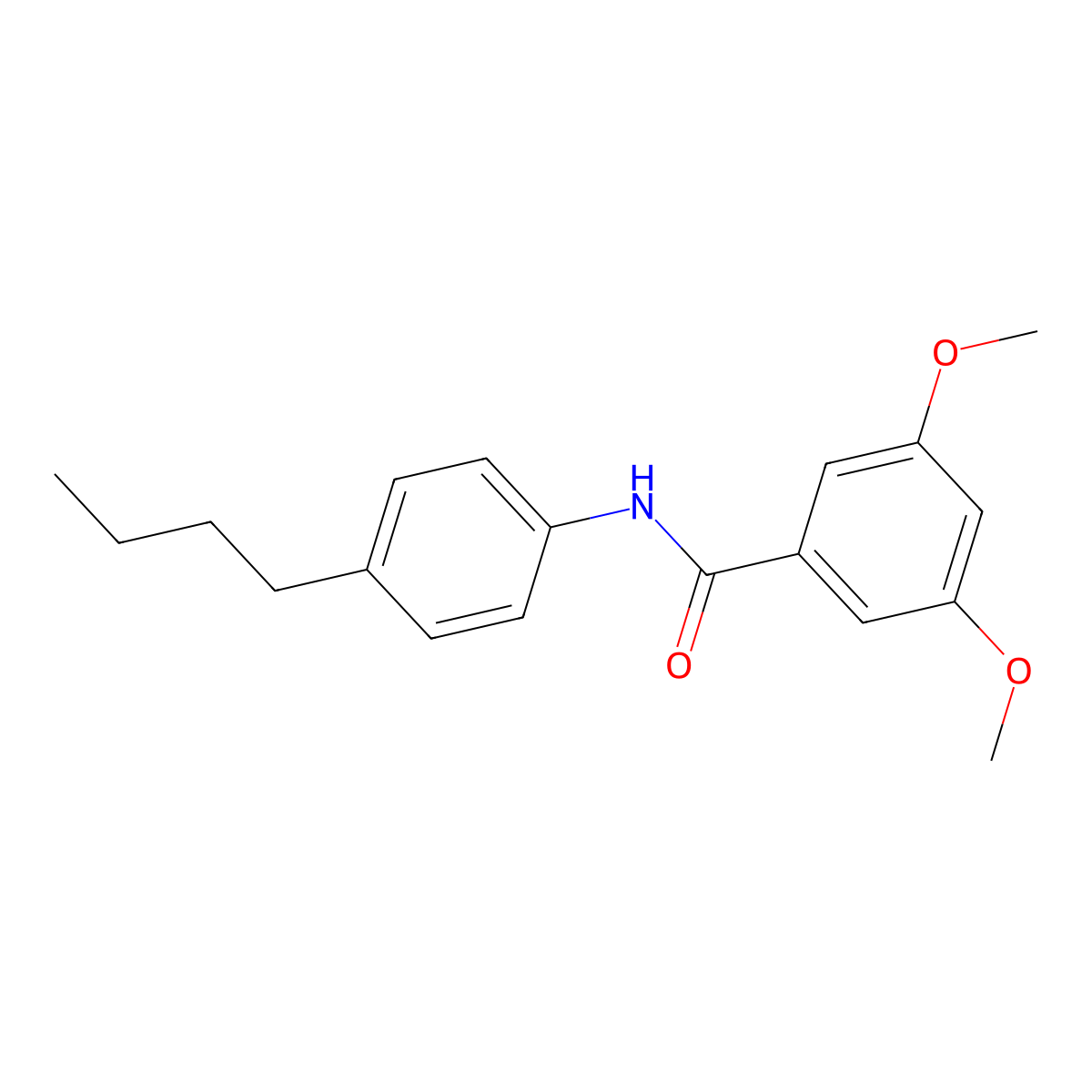 N-(4-Butylphenyl)-3,5-dimethoxybenzamide molecular structure, CAS 333347-84-5