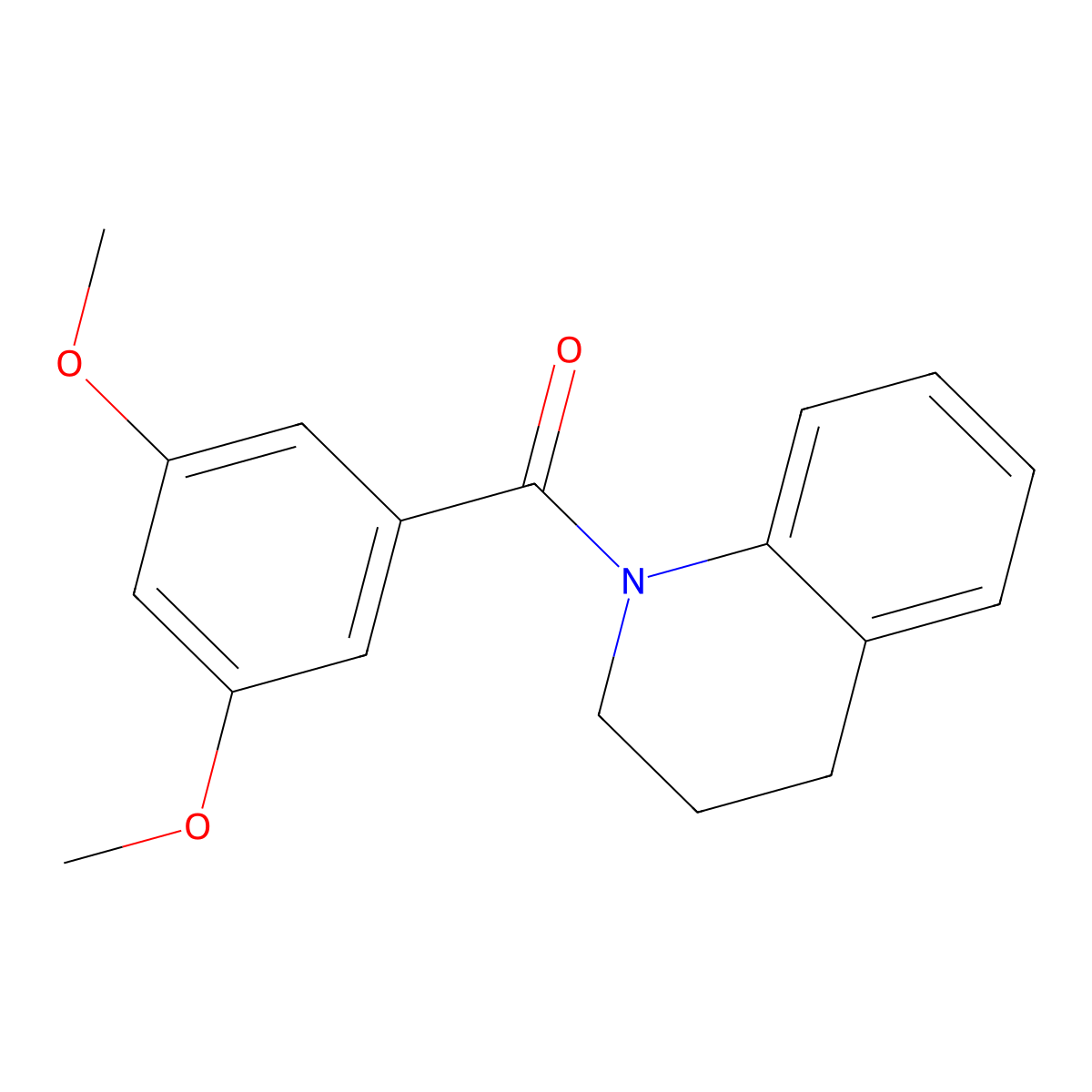3,4-dihydro-2H-quinolin-1-yl-(3,5-dimethoxyphenyl)methanone molecular structure, CAS 333347-94-7
