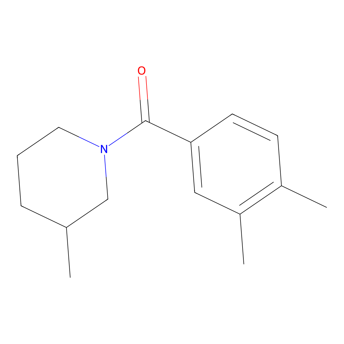3,4-Dimethylphenyl 3-methylpiperidyl ketone molecular structure, CAS 333348-23-5