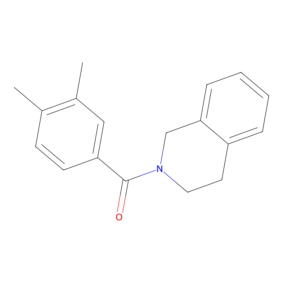 3,4-dihydroisoquinolin-2(1H)-yl(3,4-dimethylphenyl)methanone molecular structure, CAS 333348-28-0