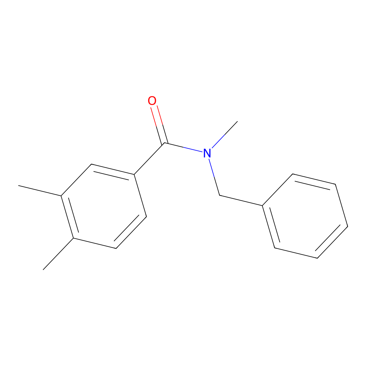 N-benzyl-N,3,4-trimethylbenzamide molecular structure, CAS 333348-43-9