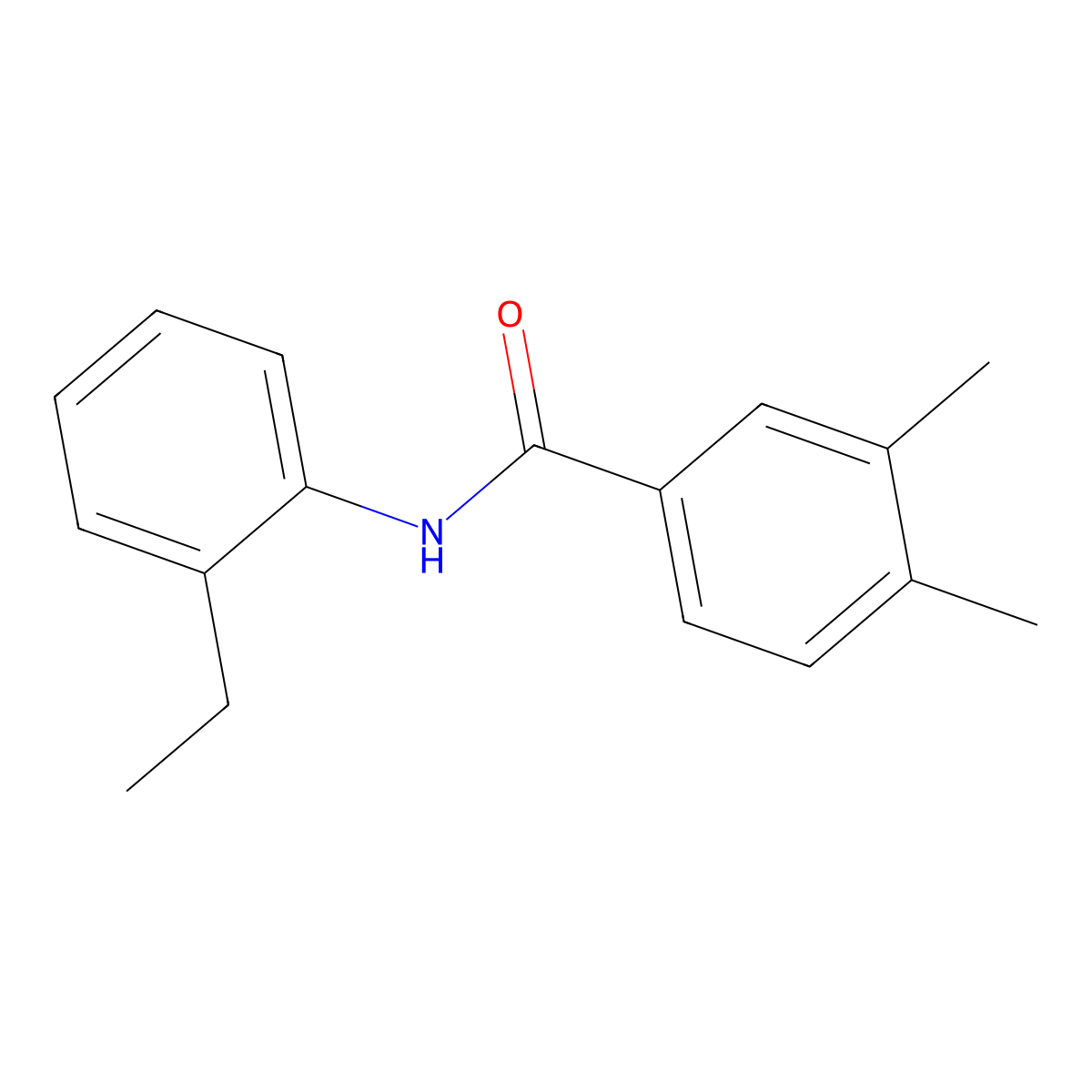 N-(2-ethylphenyl)-3,4-dimethylbenzamide molecular structure, CAS 333348-44-0