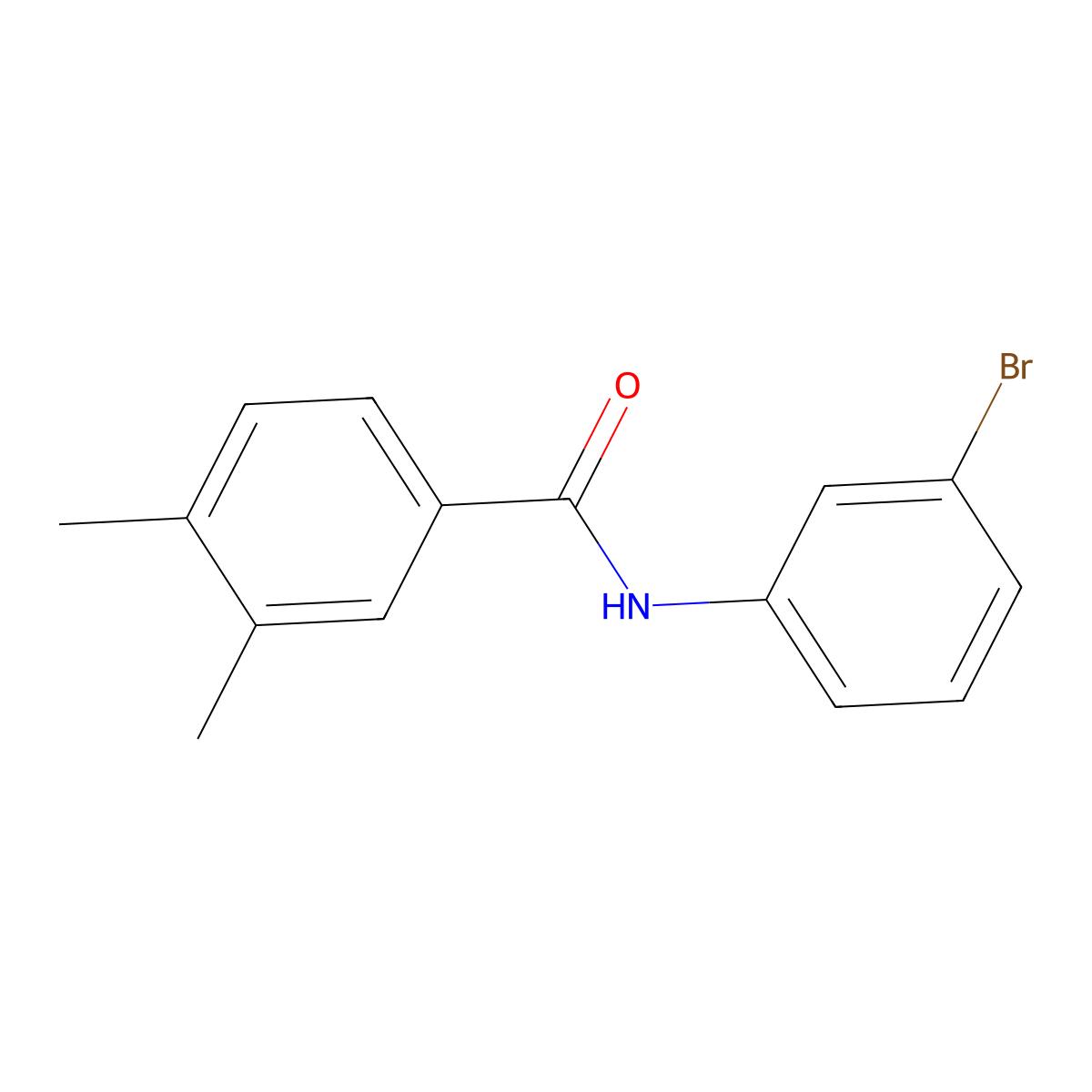 N-(3-bromophenyl)-3,4-dimethylbenzamide molecular structure, CAS 333348-51-9