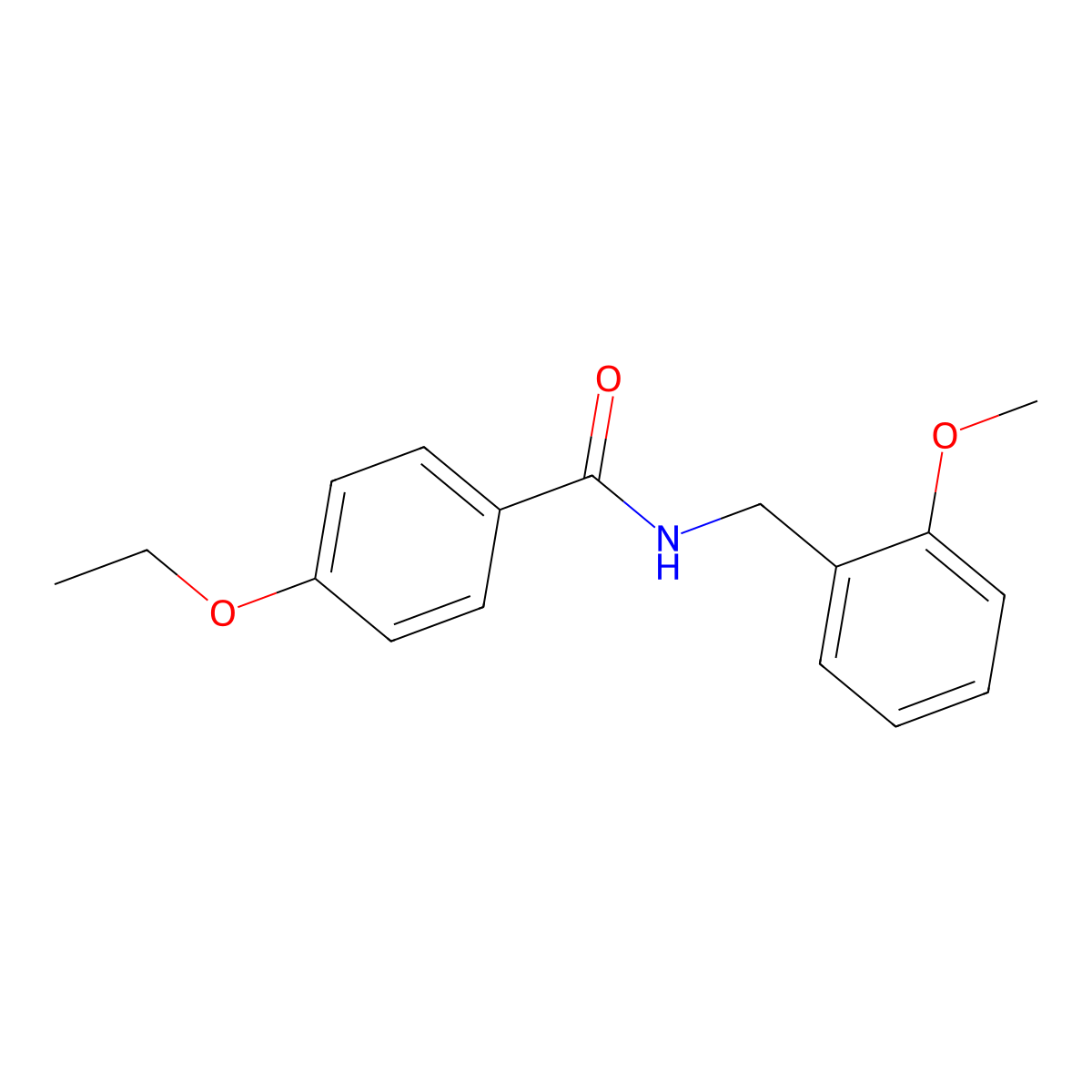 4-ethoxy-N-[(2-methoxyphenyl)methyl]benzamide molecular structure, CAS 333348-62-2
