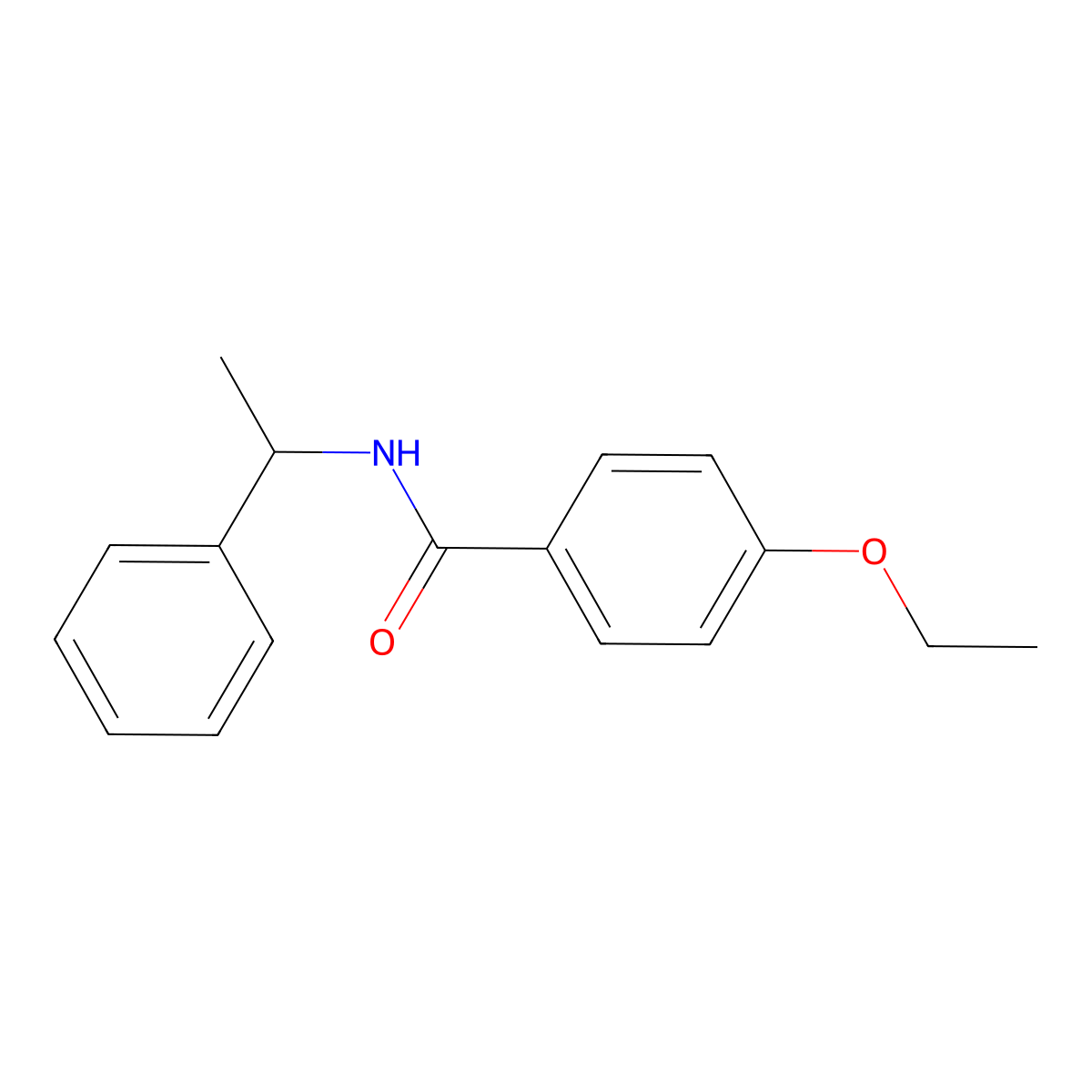 4-ethoxy-N-(1-phenylethyl)benzamide molecular structure, CAS 333348-69-9