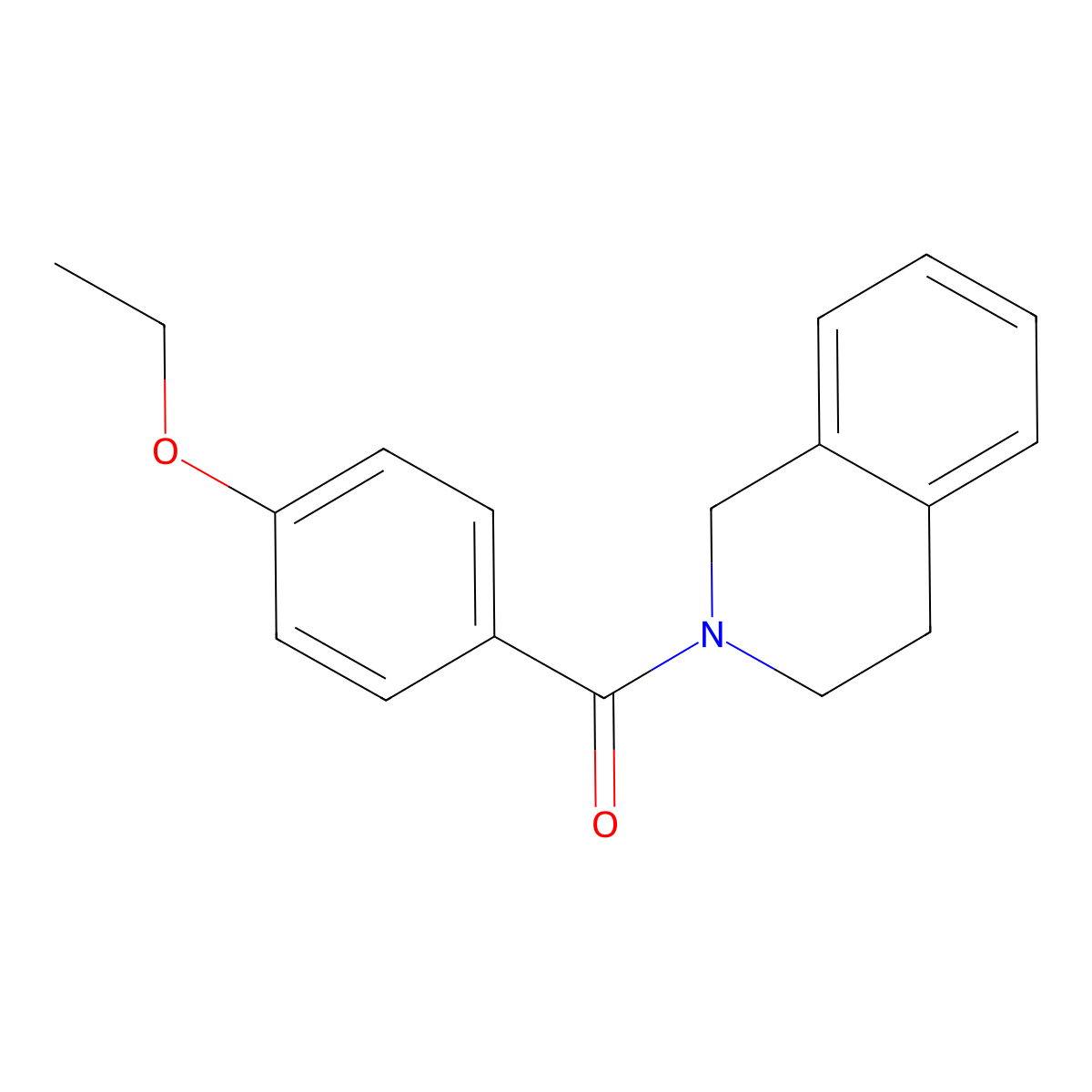 2-(4-Ethoxybenzoyl)-1,2,3,4-tetrahydroisoquinoline molecular structure, CAS 333348-75-7