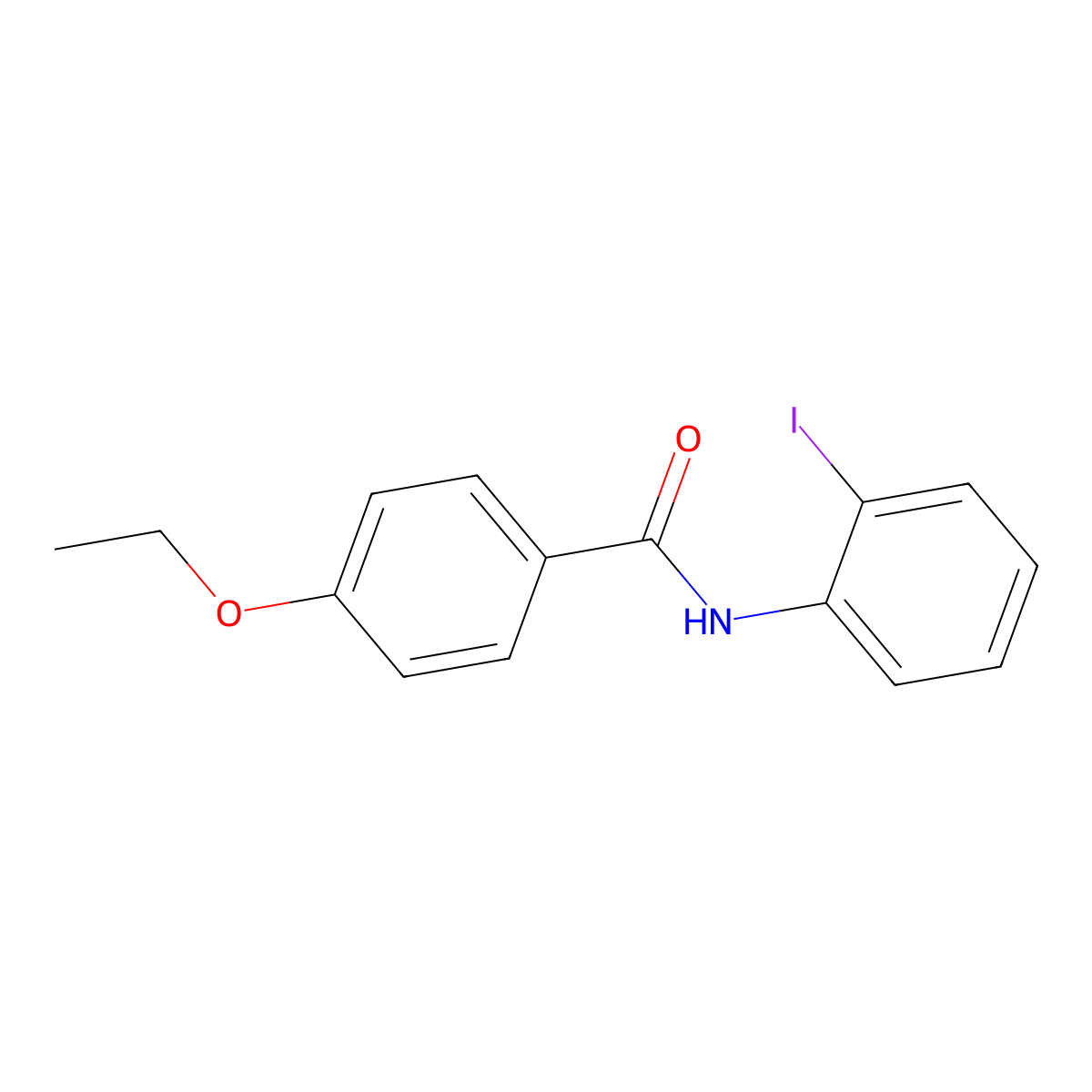 4-ethoxy-N-(2-iodophenyl)benzamide molecular structure, CAS 333348-82-6