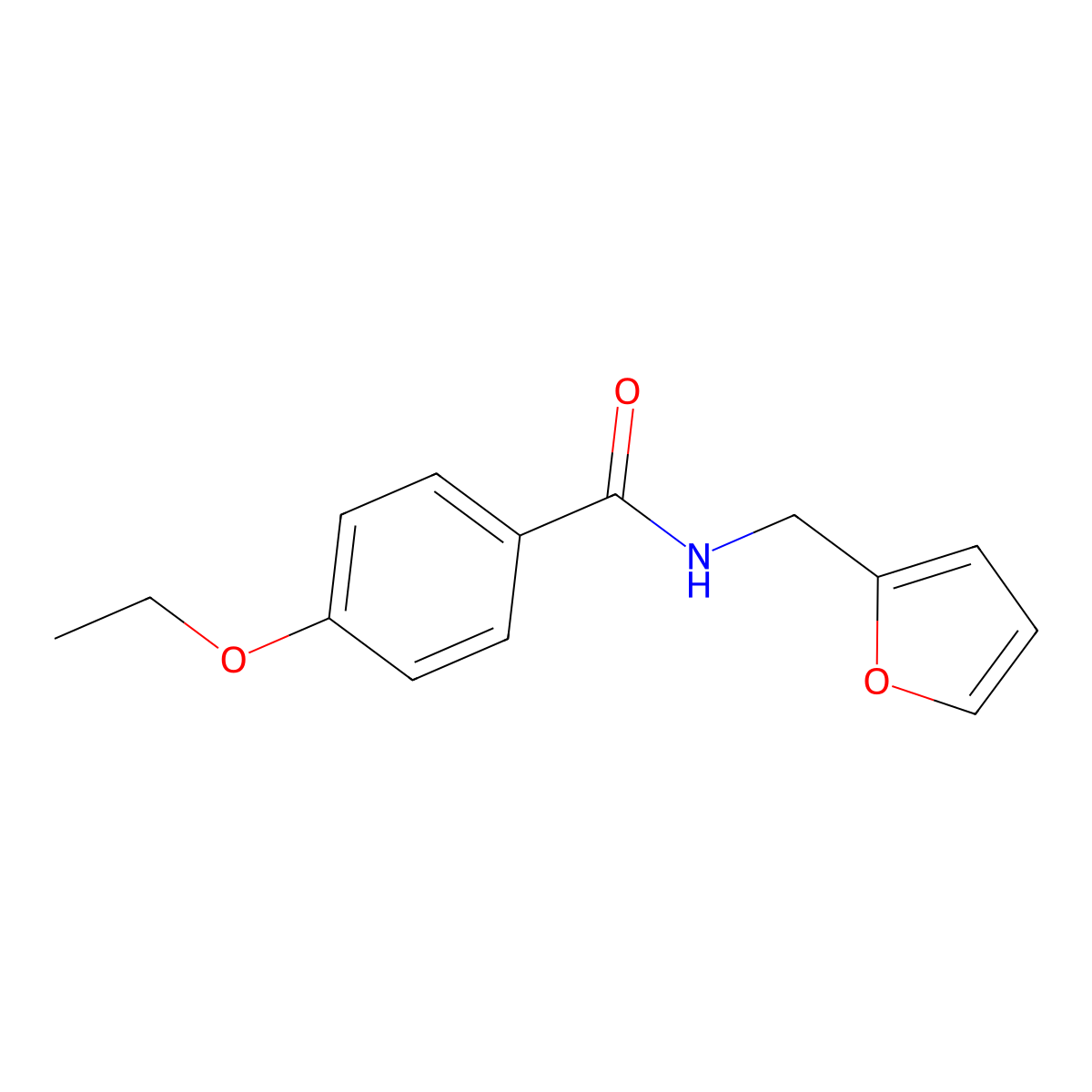4-ethoxy-N-(furan-2-ylmethyl)benzamide molecular structure, CAS 333348-83-7