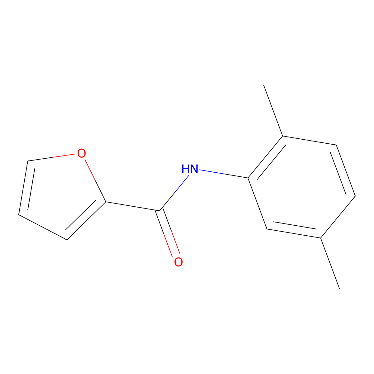 N-(2,5-dimethylphenyl)furan-2-carboxamide molecular structure, CAS 333348-98-4