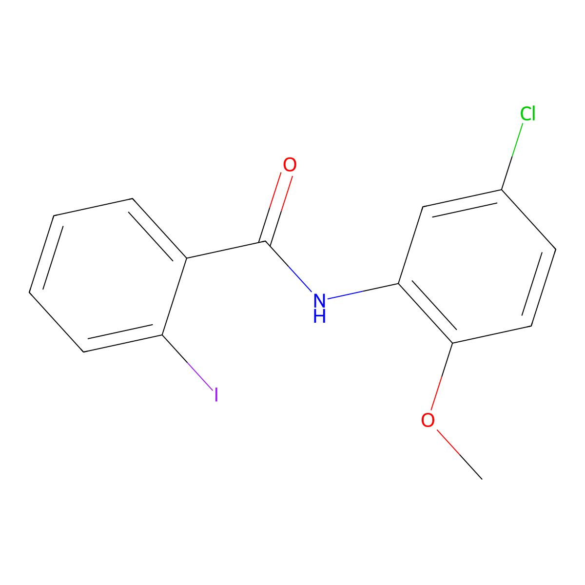 N-(5-chloro-2-methoxyphenyl)-2-iodobenzamide molecular structure, CAS 333349-32-9