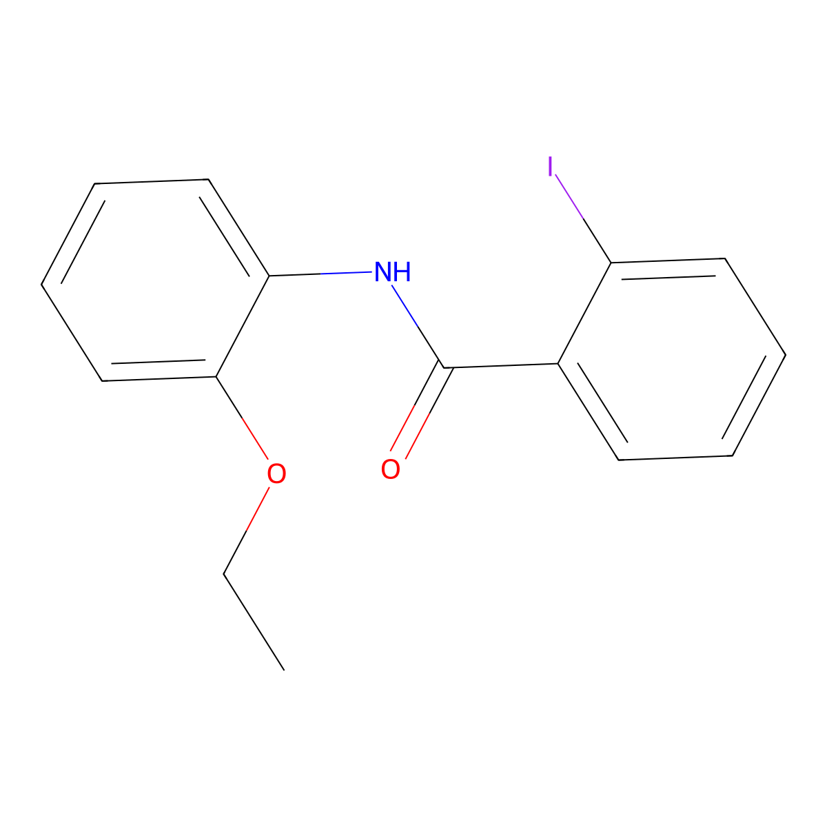 N-(2-ethoxyphenyl)-2-iodobenzamide molecular structure, CAS 333349-39-6