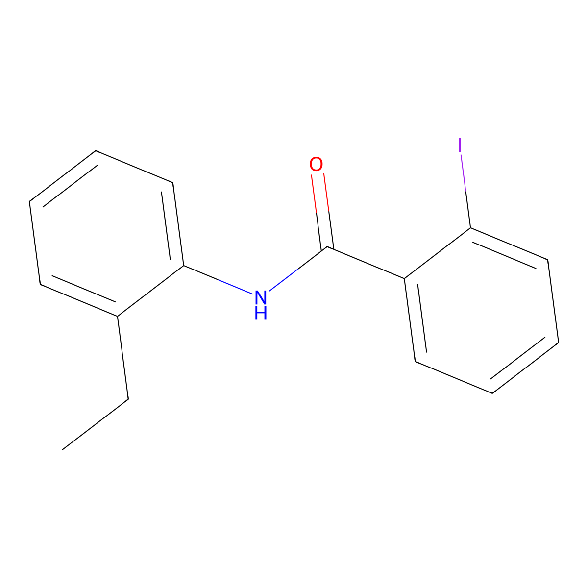 N-(2-Ethylphenyl)-2-iodobenzamide molecular structure, CAS 333349-65-8