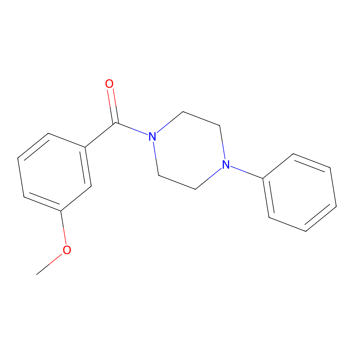 1-(3-Methoxybenzoyl)-4-phenylpiperazine molecular structure, CAS 333349-79-4