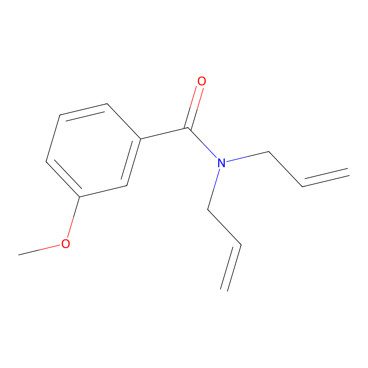 N,N-diallyl-3-methoxybenzamide molecular structure, CAS 333349-82-9