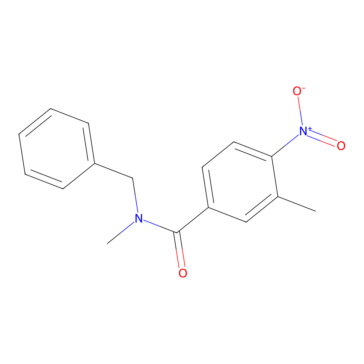 N-benzyl-N,3-dimethyl-4-nitrobenzamide molecular structure, CAS 333350-49-5