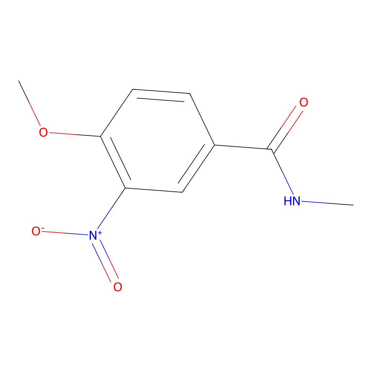 4-Methoxy-N-methyl-3-nitrobenzamide molecular structure, CAS 333350-60-0