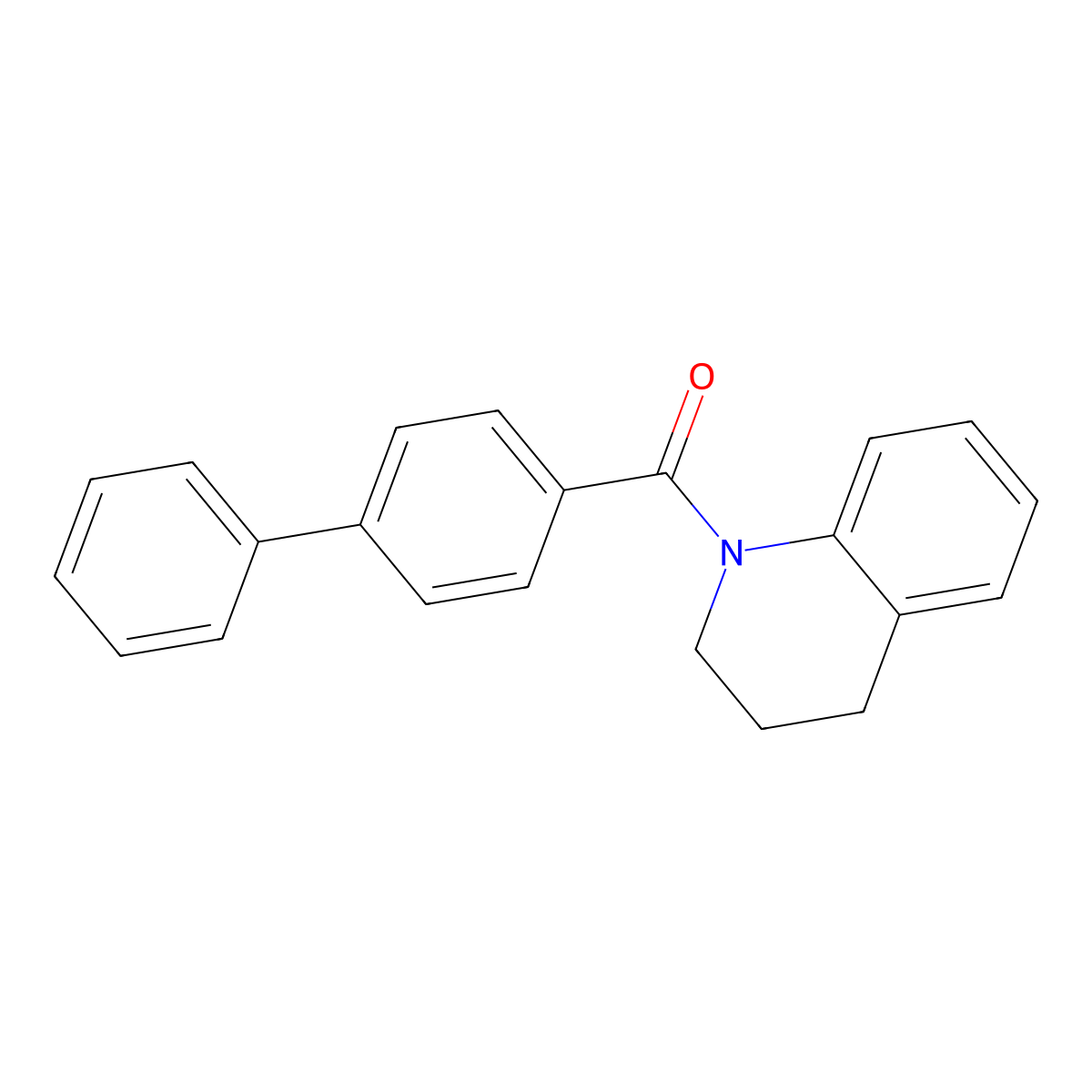 4-Phenylphenyl 1,2,3,4-tetrahydroquinolyl ketone molecular structure, CAS 333350-79-1