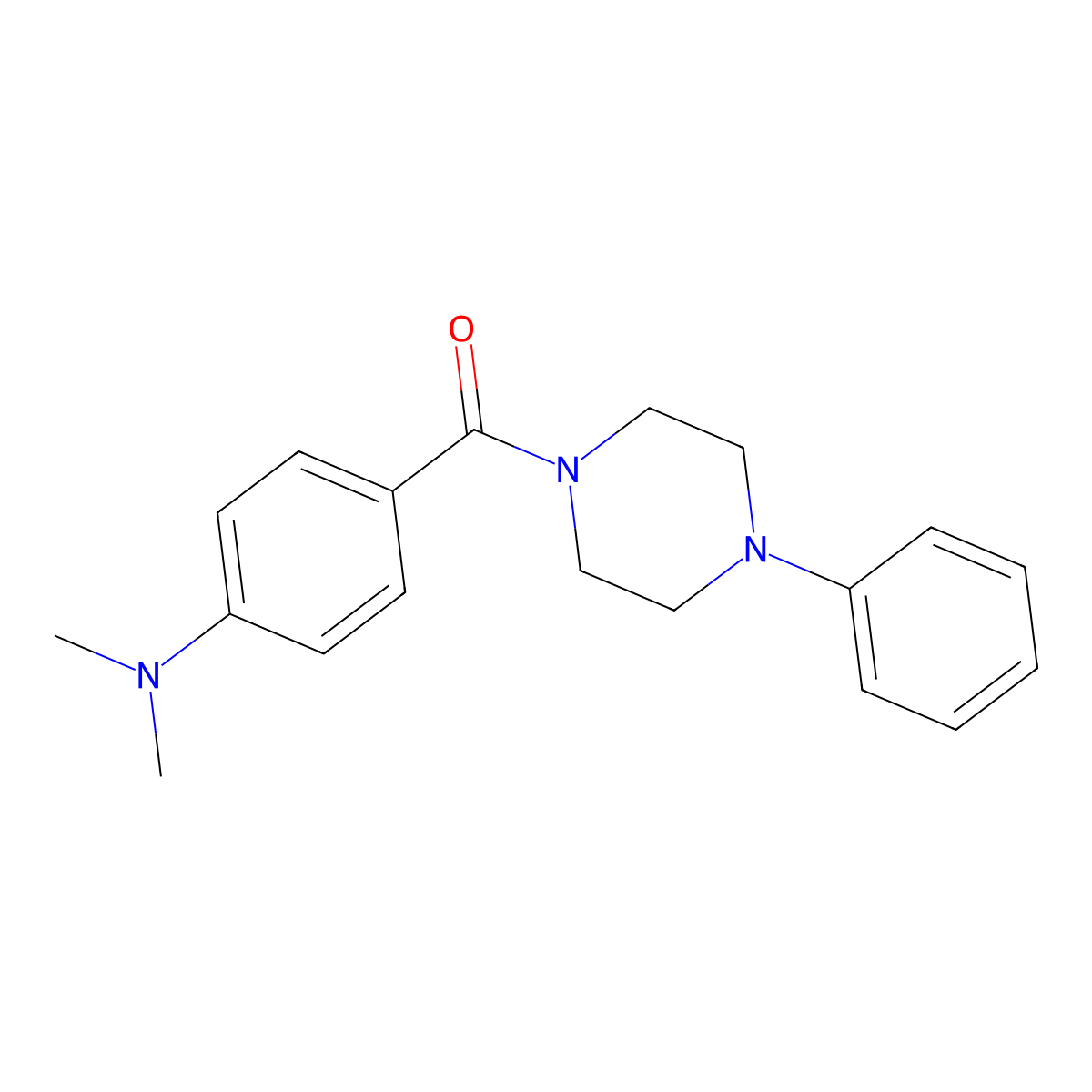 4-(Dimethylamino)phenyl 4-phenylpiperazinyl ketone molecular structure, CAS 333350-91-7