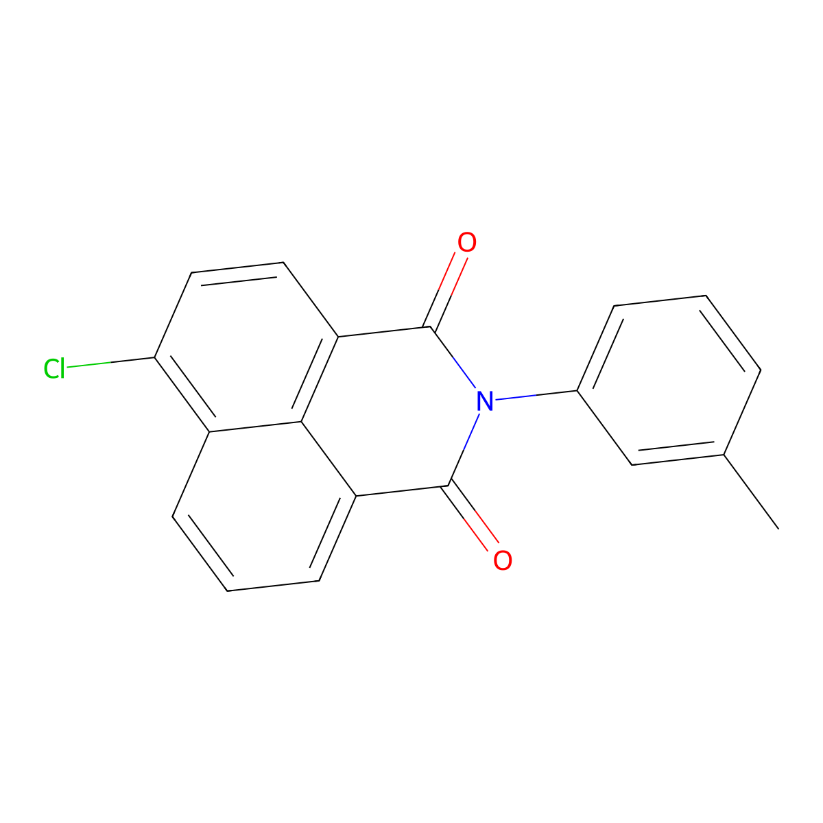 6-Chloro-2-(3-methylphenyl)benzo[de]isoquinoline-1,3-dione molecular structure, CAS 333351-40-9