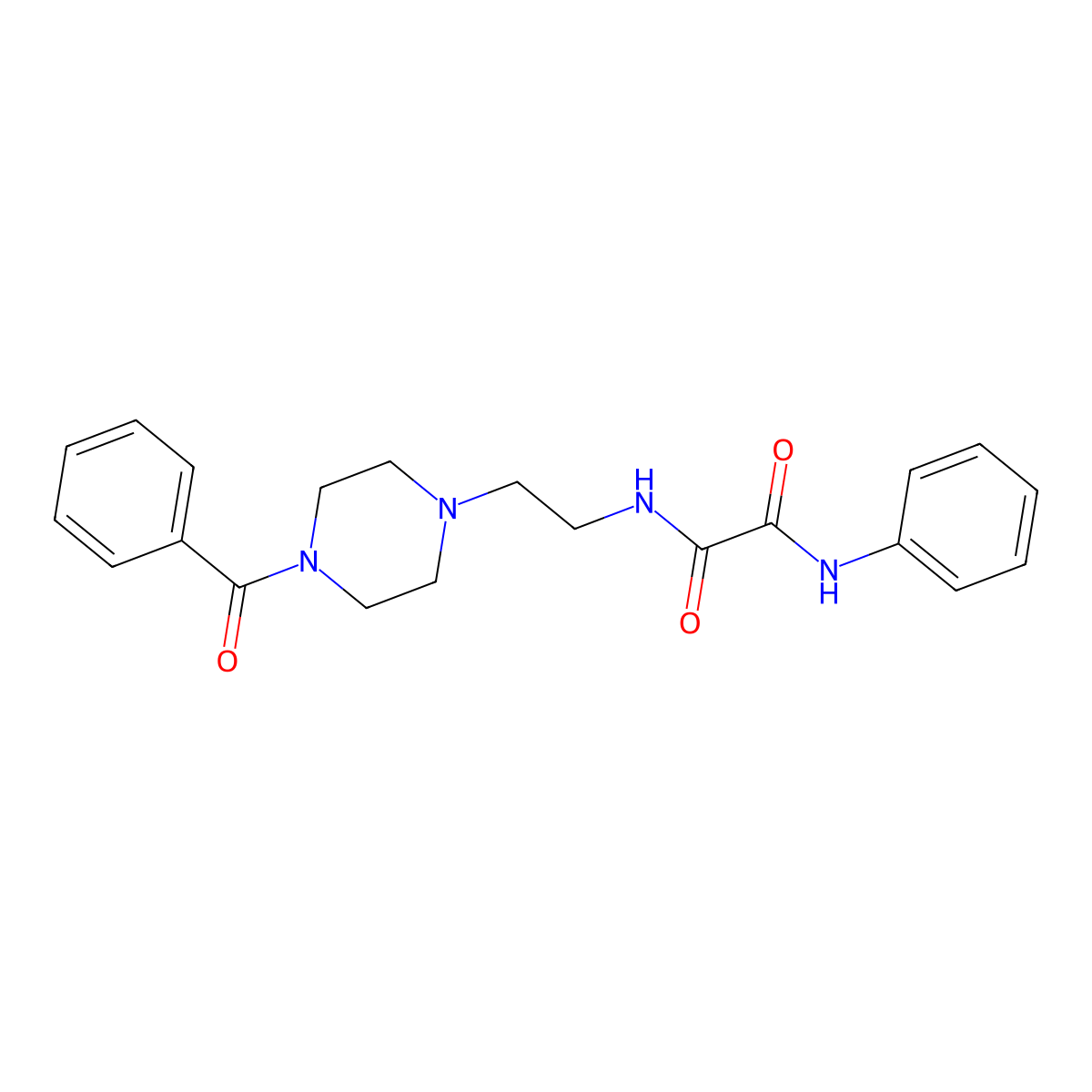 N-[2-(4-benzoylpiperazin-1-yl)ethyl]-N'-phenyloxamide molecular structure, CAS 333351-96-5