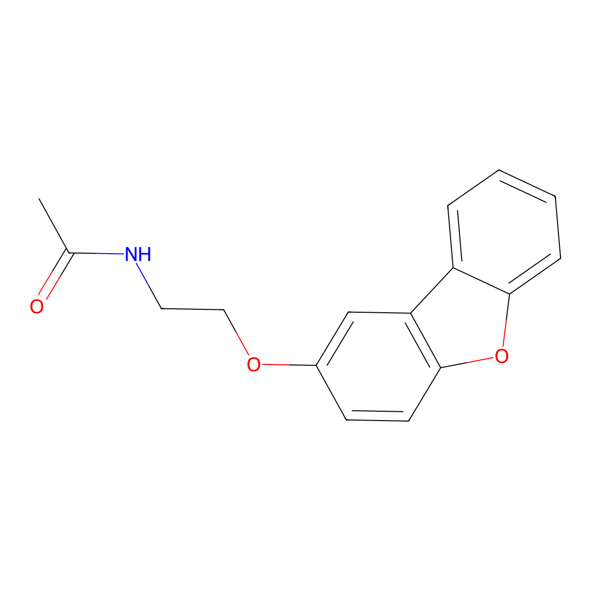 N-[2-(dibenzo[b,d]furan-2-yloxy)ethyl]acetamide molecular structure, CAS 333353-51-8