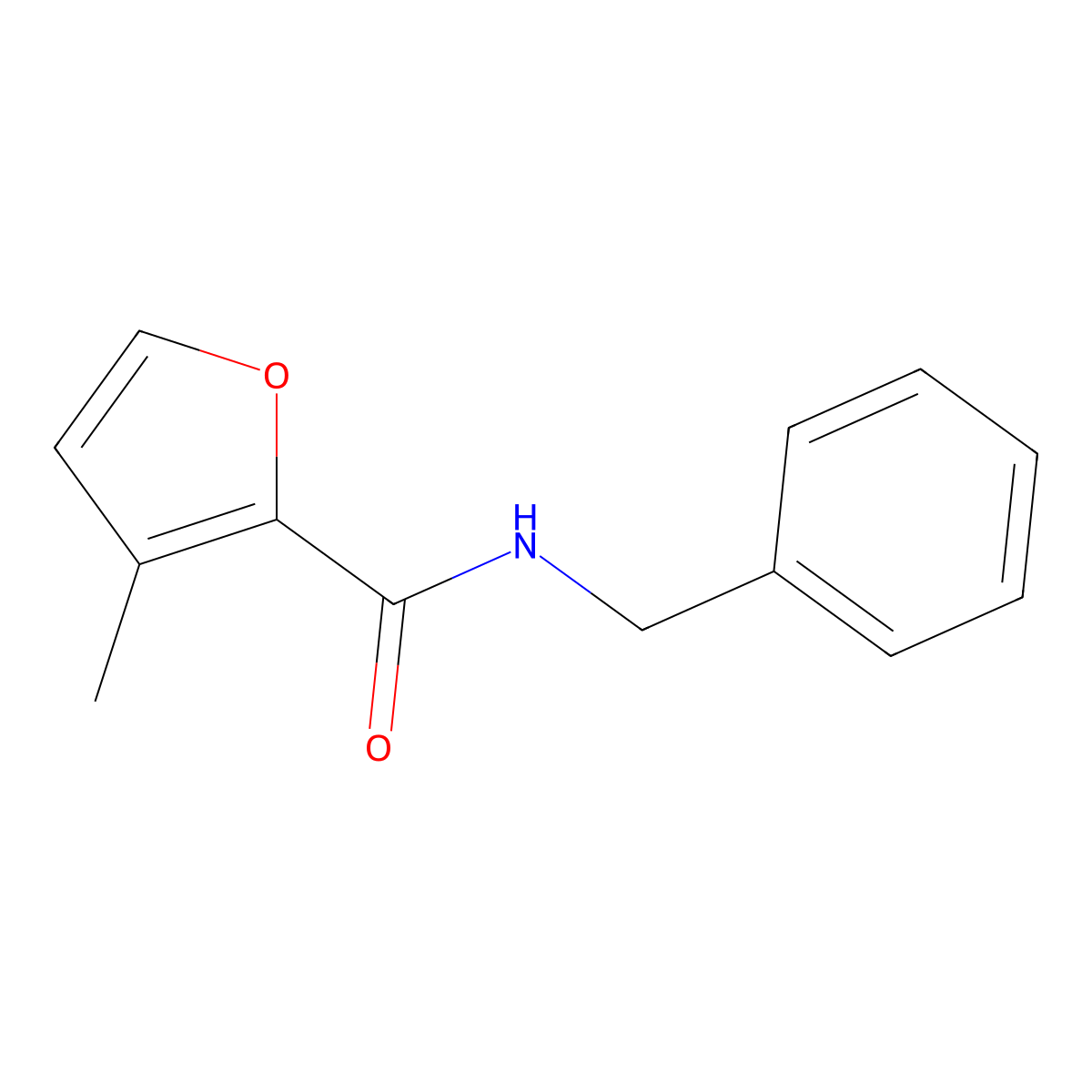 N-benzyl-3-methylfuran-2-carboxamide molecular structure, CAS 333353-60-9