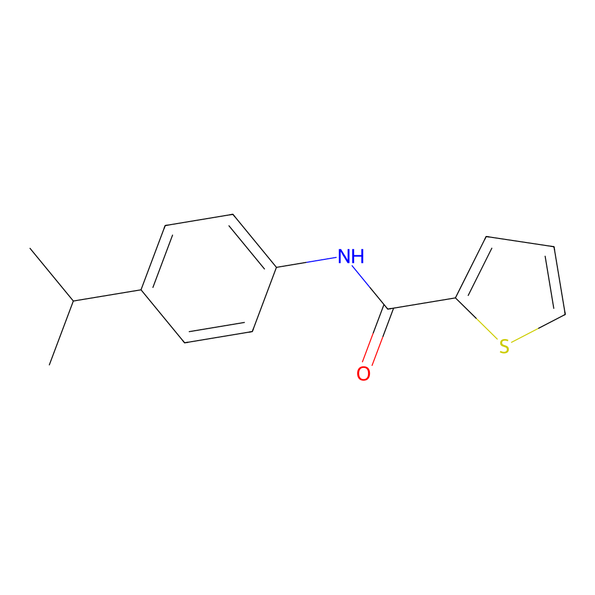 N-(4-Isopropylphenyl)thiophene-2-carboxamide molecular structure, CAS 333353-88-1