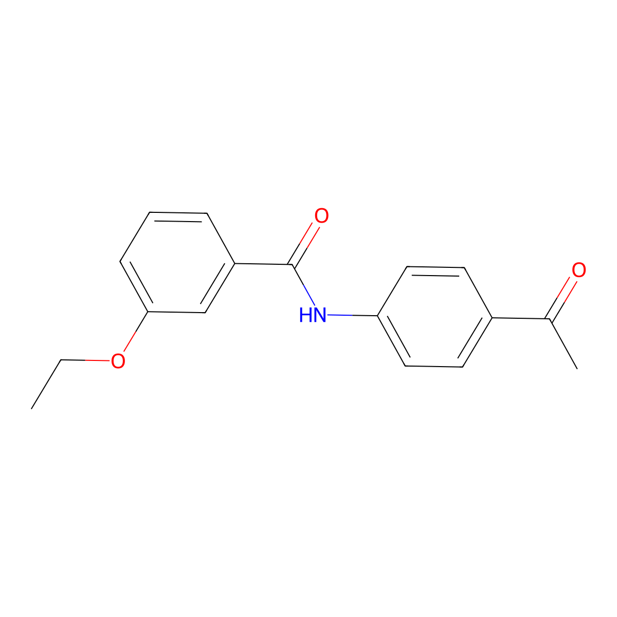 N-(4-acetylphenyl)-3-ethoxybenzamide molecular structure, CAS 333355-22-9