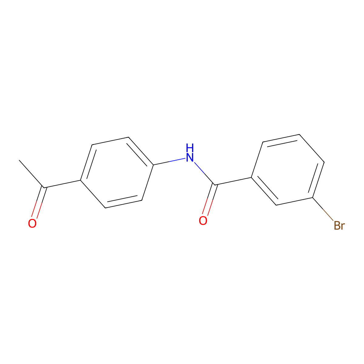 N-(4-acetylphenyl)-3-bromobenzamide molecular structure, CAS 333355-27-4