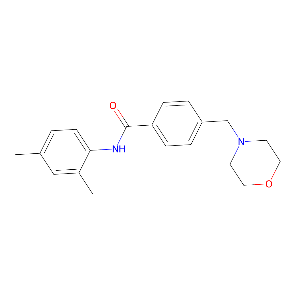 N-(2,4-dimethylphenyl)-4-(morpholin-4-ylmethyl)benzamide molecular structure, CAS 333357-48-5