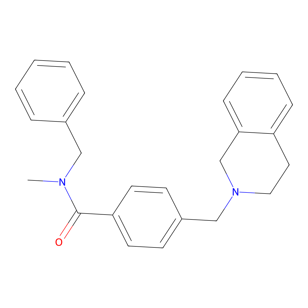 N-benzyl-4-(3,4-dihydroisoquinolin-2(1H)-ylmethyl)-N-methylbenzamide molecular structure, CAS 333358-14-8