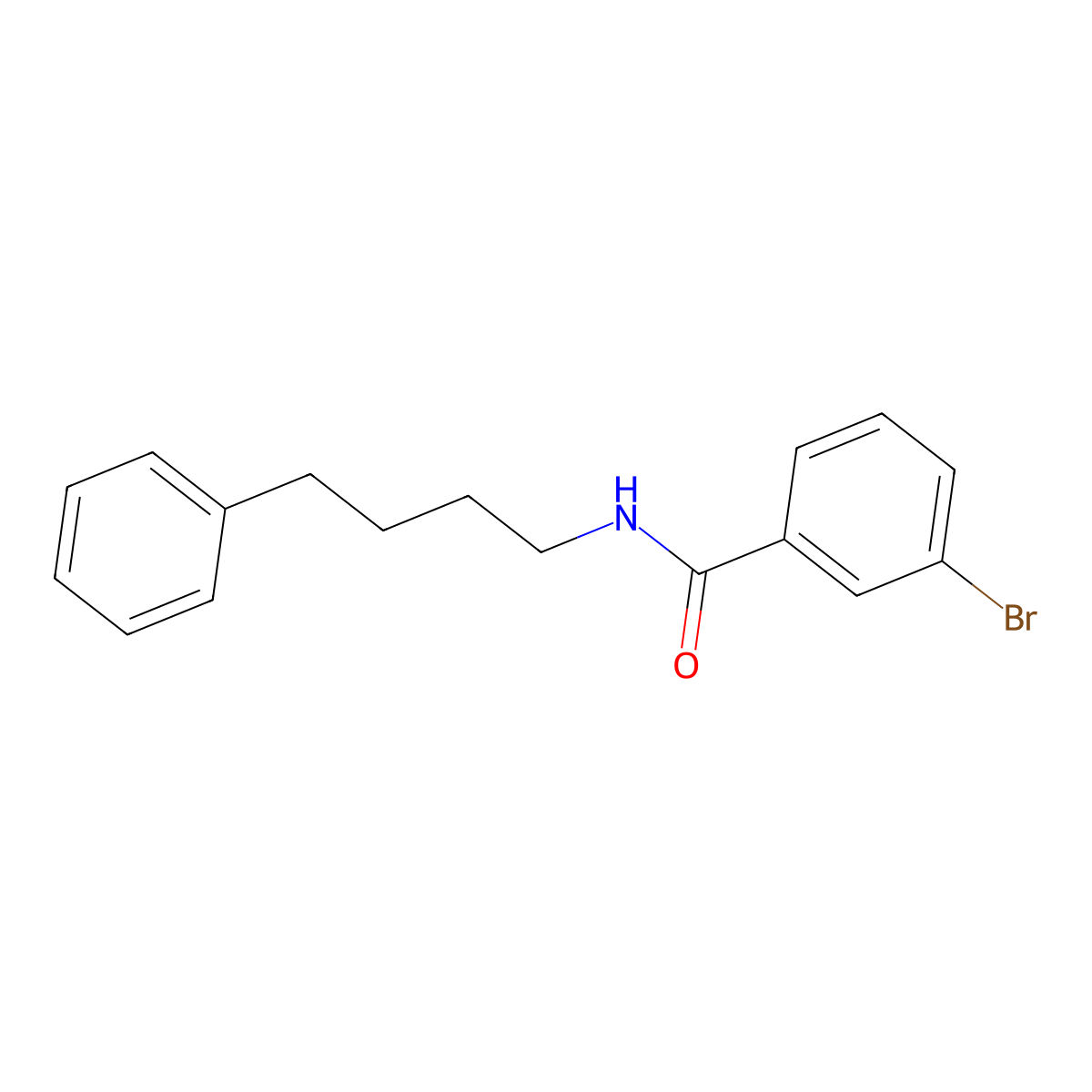 3-bromo-N-(4-phenylbutyl)benzamide molecular structure, CAS 333396-16-0