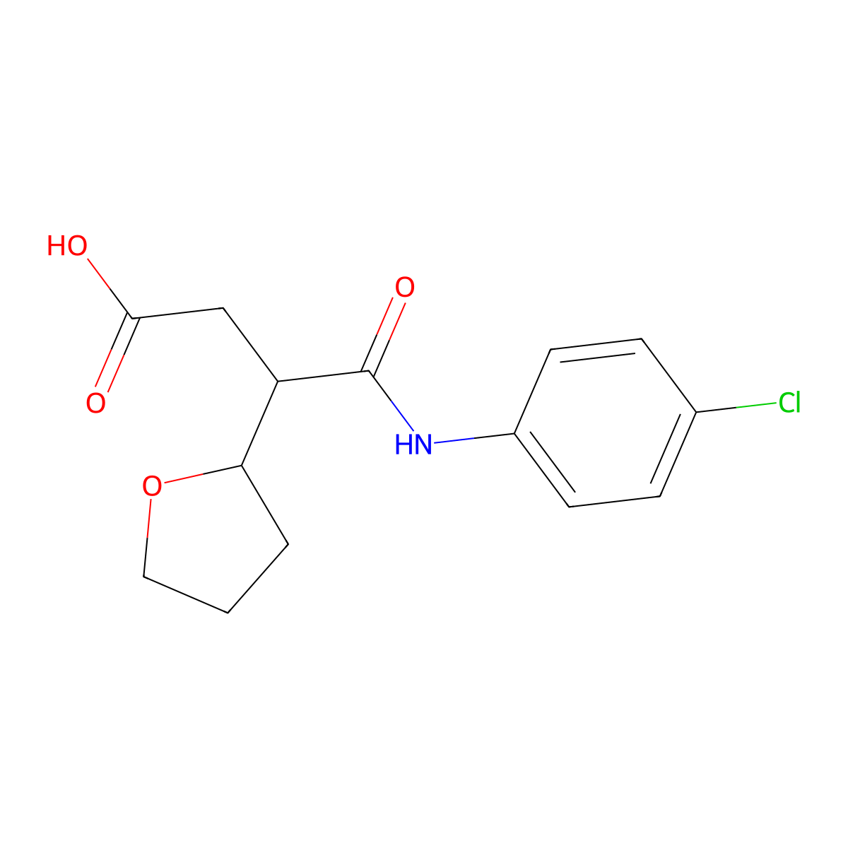 4-(4-Chloroanilino)-4-oxo-3-tetrahydro-2-furanylbutanoic acid molecular structure, CAS 333397-53-8